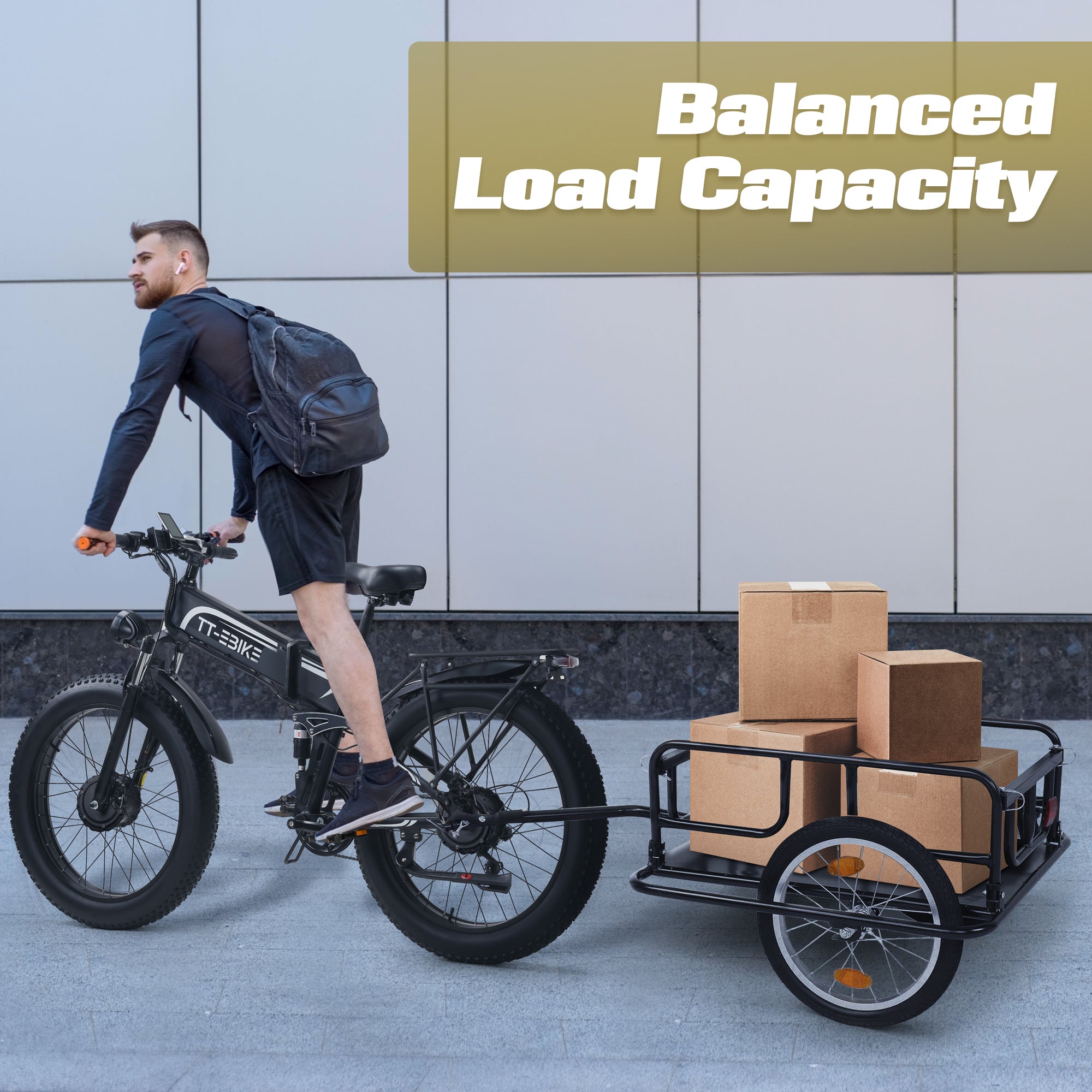 TT-EBIKE 3000W Dual Motor Folding Electric Bike for Adults with 52V 23AH Battery,26x4 Fat Tire All Terrain Ebikes,Full Suspension 28MPH E Bike,SHM 7-Speed Gear E Bikes