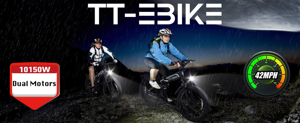 Ride TT-EBIKE Fat Tire E-Bikes on Beaches and Loose Sand