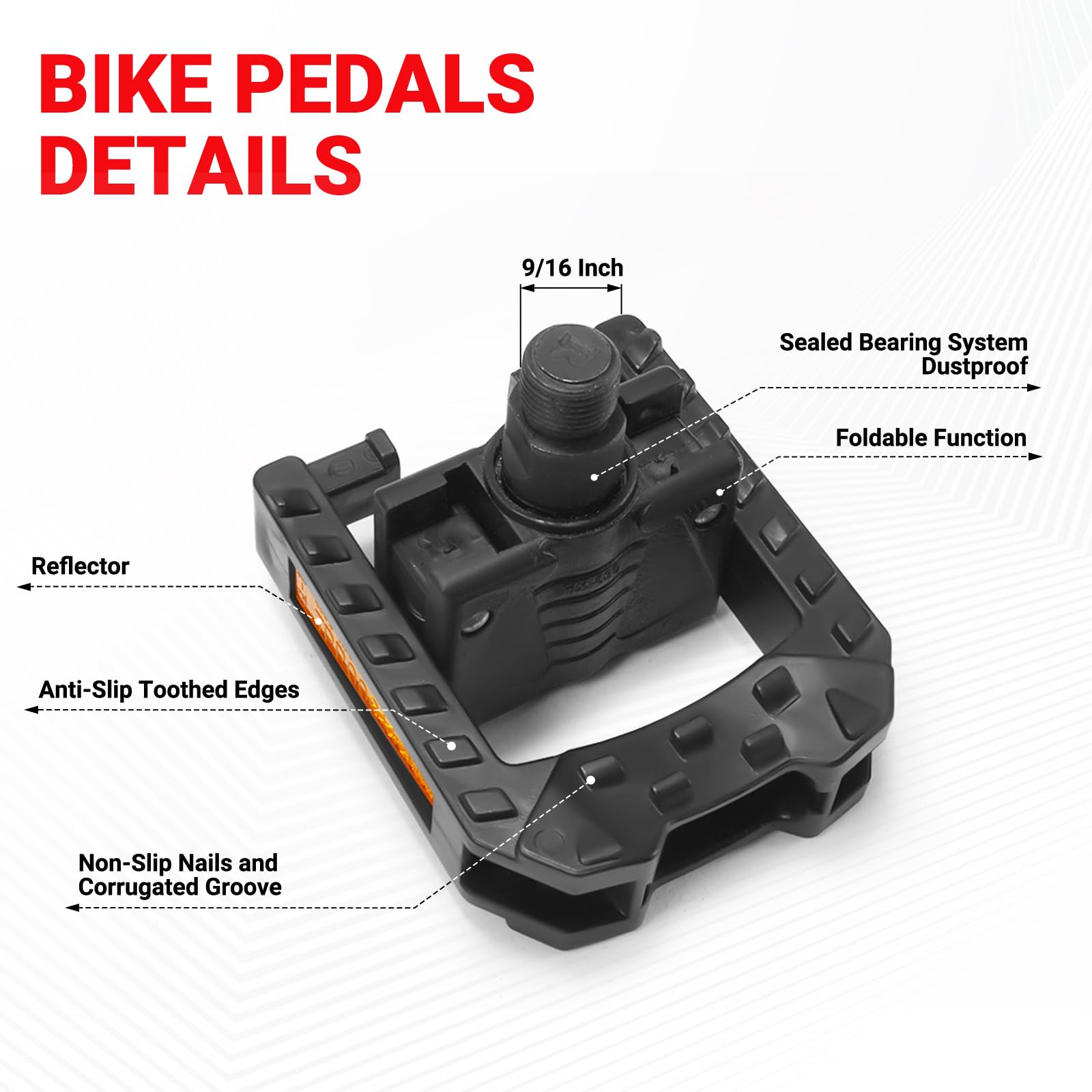 folding bike pedal Premium Foldable Pedals
