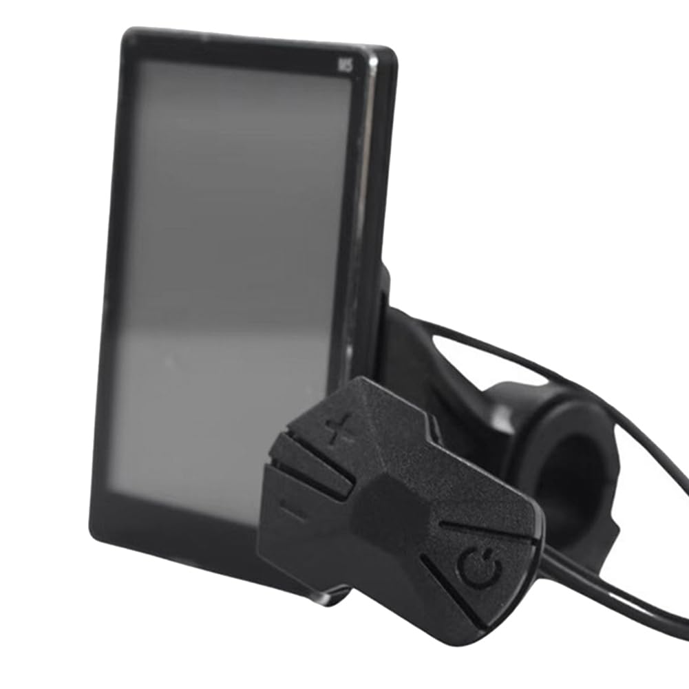 TT-EBIKE Universal Folding eBike Compatible LCD Display Meter - 5 & 6 Pin, 24V/36V/48V/60V, Electric Scooter/Bike Panel Screen Replacement for 31.8/22.2mm Handlebars