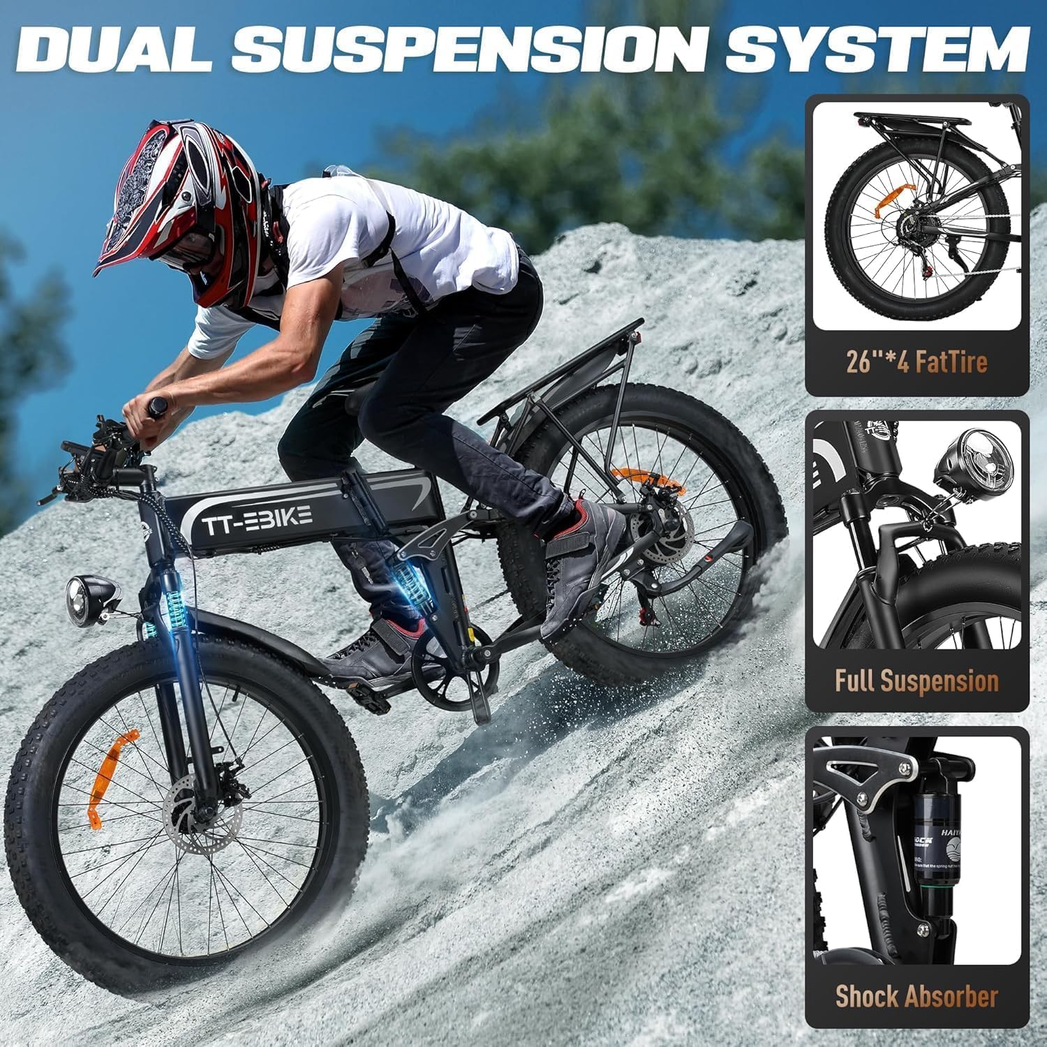 3000W Single Motor Electric Bike for Adults 41MPH 52V 23A