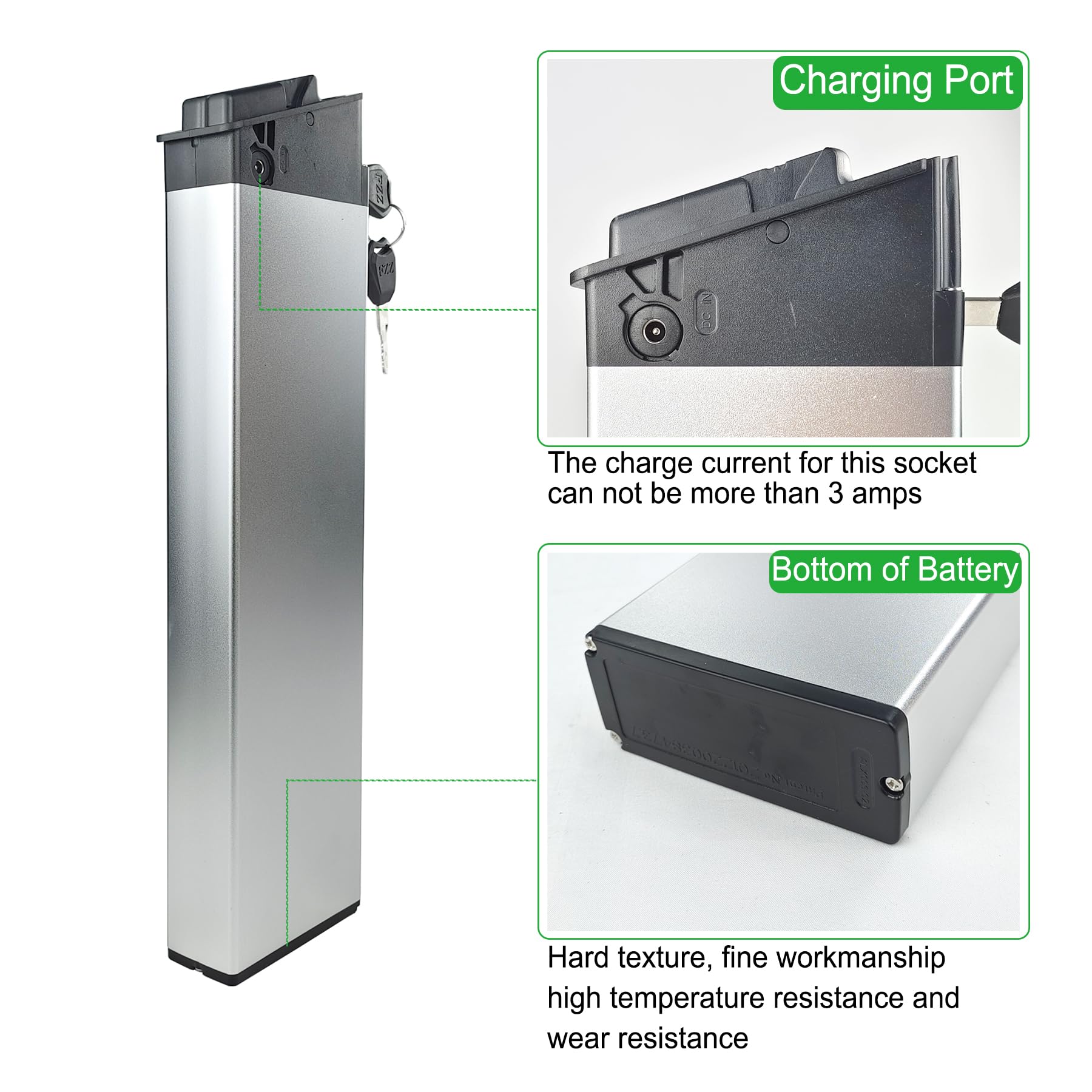 electric bicycle battery capacity High-Capacity 48V Battery For TT-EBIKE Folding Electric Bike